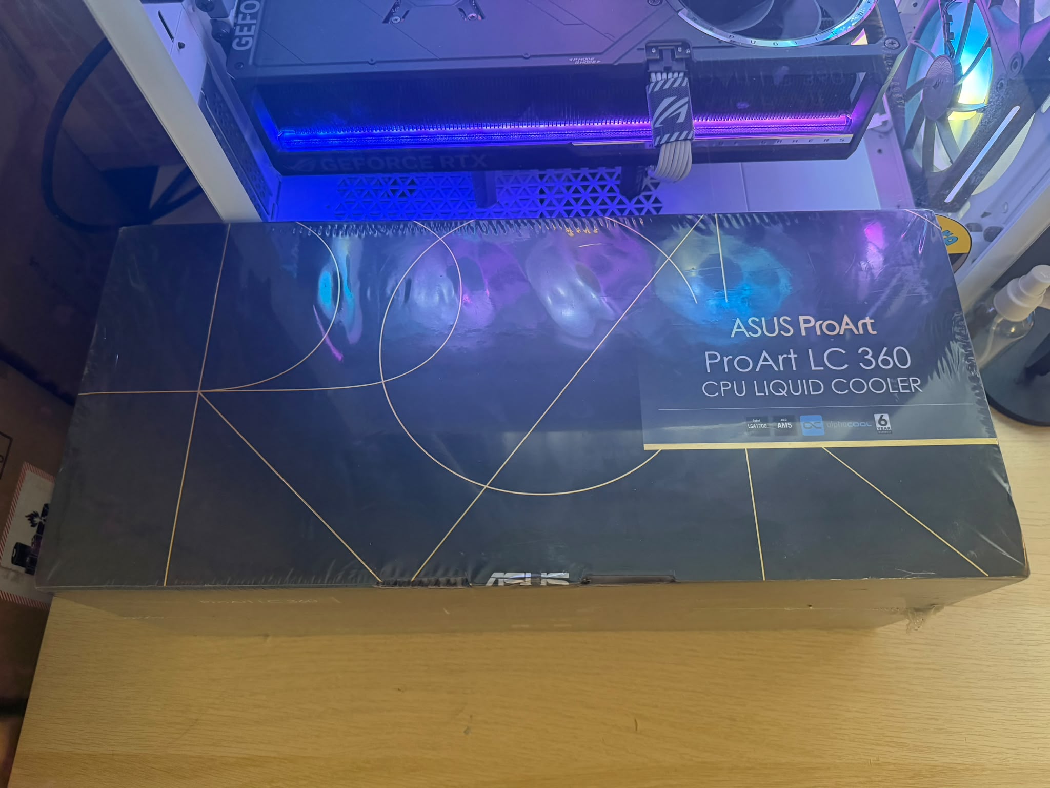 Cooler procesor ASUS ProArt LC 360, Alphacool Apex Stealth Metal Power Fans - imagine 2