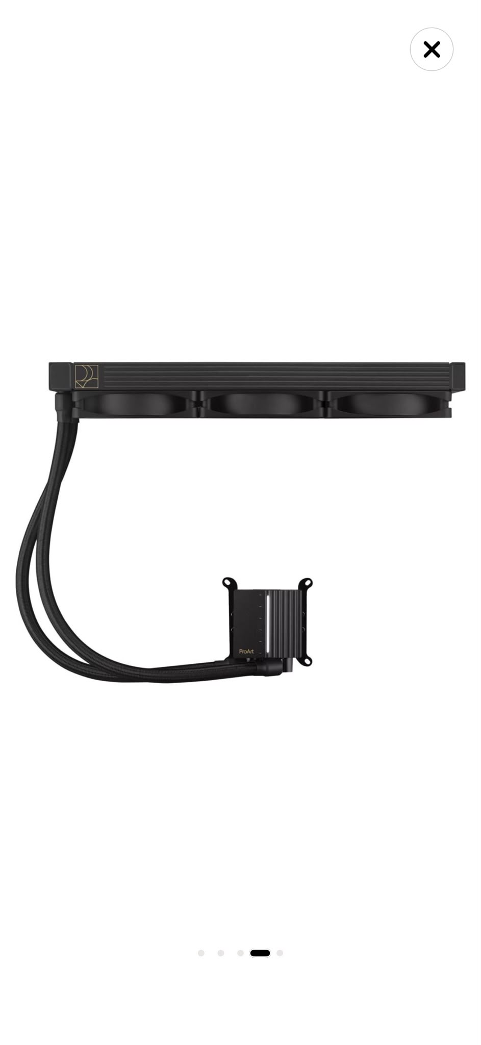 Cooler procesor ASUS ProArt LC 360, Alphacool Apex Stealth Metal Power Fans - imagine 6