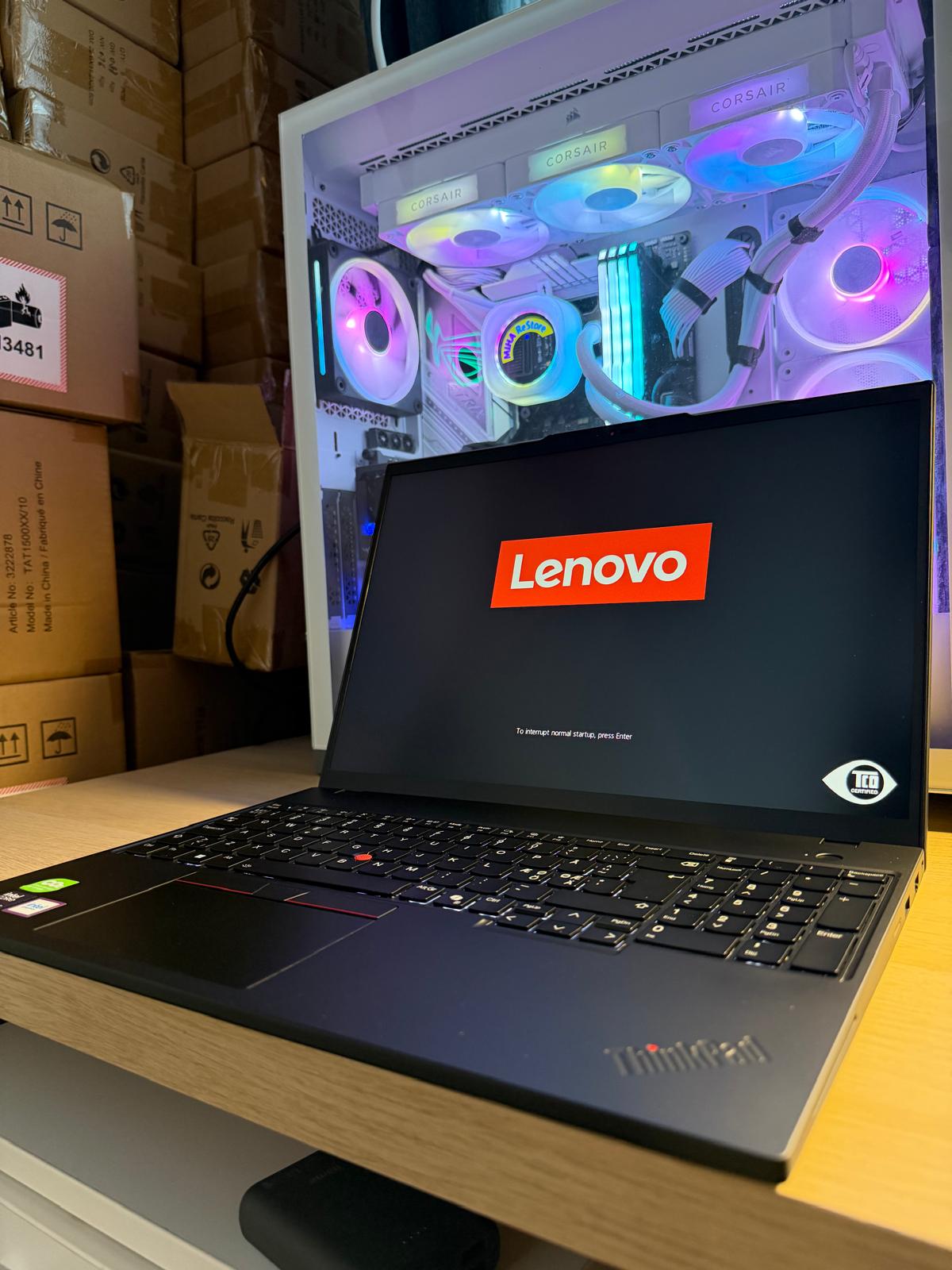 Laptop Lenovo ThinkPad T16 Gen 3 cu procesor Intel® Core™ Ultra 7 155U pana la 4.8 GHz, 16", WUXGA, IPS, 32GB DDR5, 256GB SSD, Intel® Graphics, Windows 11 Pro, Black